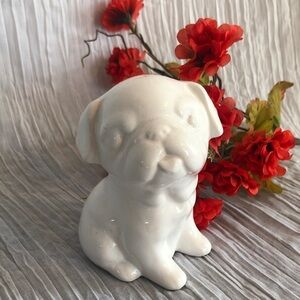 White small PUG ceramic bank from TJ MAXX adorable & whimsical home decor